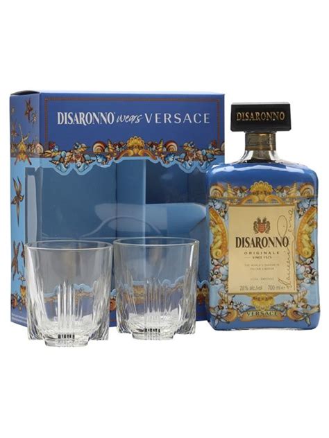 amaretto di saronno versace|Disaronno Versace Limited Edition Amaretto with Two Glasses.